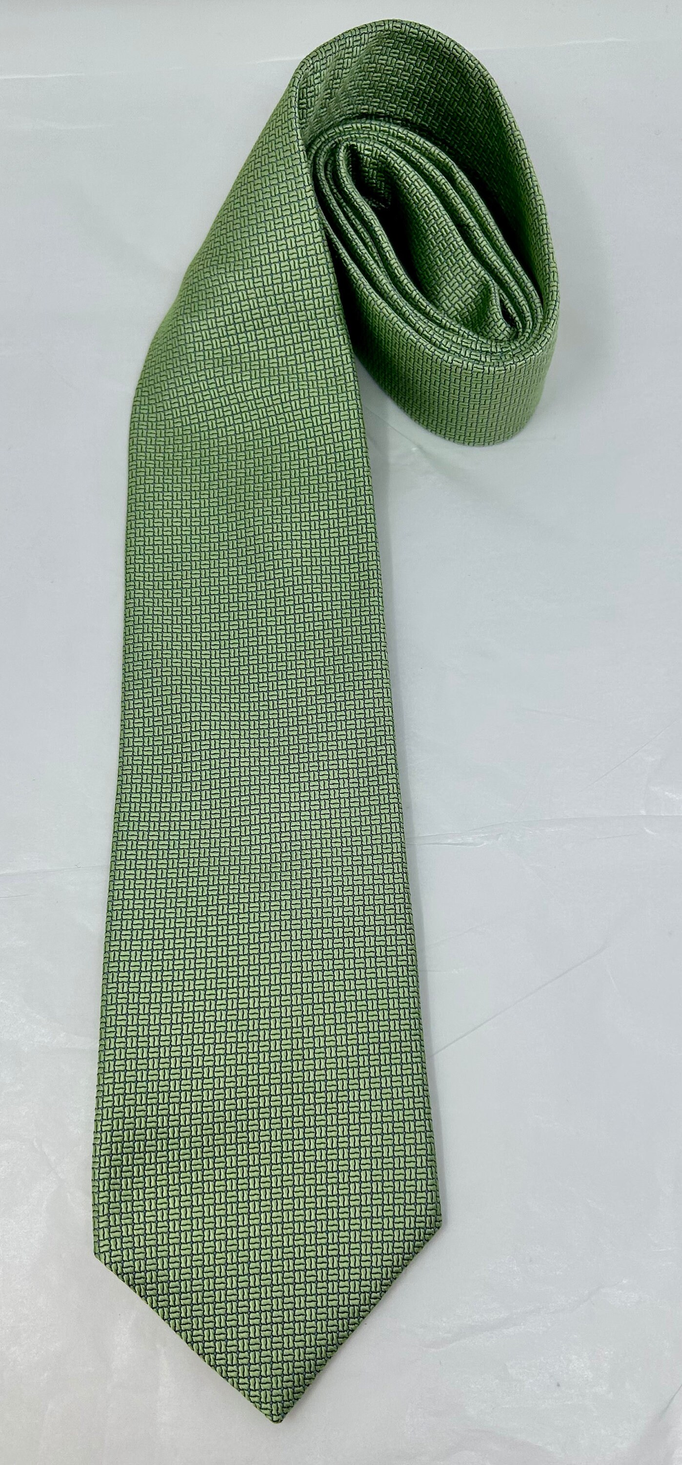 Cravatta Brooks Brothers Verde Cacciatore 100% Seta - Lunghezza 58 Cm - Uomo - Nuova Senza Etichette - Foto 4