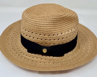 NWT VINCE CAMUTO Women\'s Sun Hat with Lemon Ribbon Brim Vince Camuto | Accessories | Nwt Vince Camuto Womens Sun Hat  main image 3