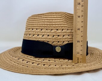Vince Camuto Paper Straw Fedora Sun Hat – Grosgrain Ribbon  display picture 3