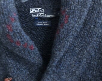 Ralph Lauren HAND KNIT shall collar pullover sweater XL