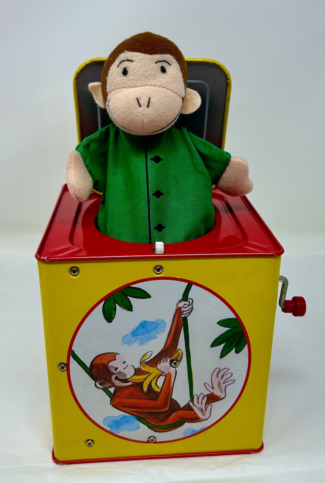 Vintage 1995 Curious George Jack-in-the-box Toy Pop up - Etsy