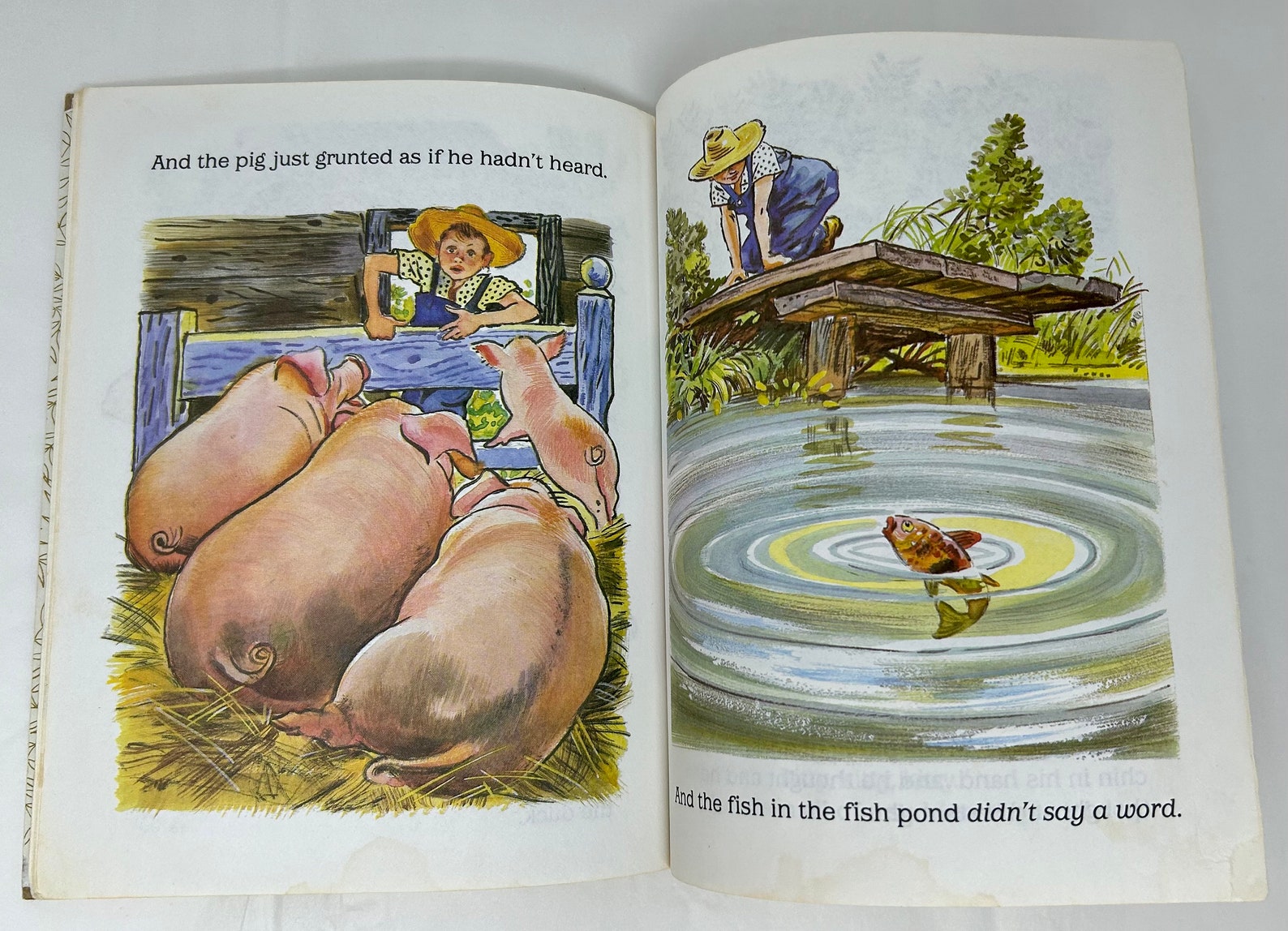 8 Vintage A Little Golden Book Farm Animals Bunny Kitty Rabbit Children ...