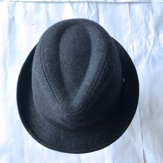 men's Stetson Fedora Charcoal Gray Wool hat - image 6