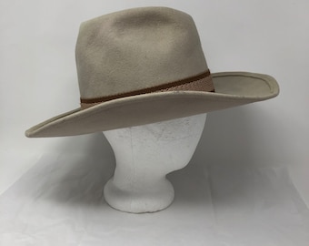 vintage Spur 100% wool felt hat cowboy 7 3/8 tan western