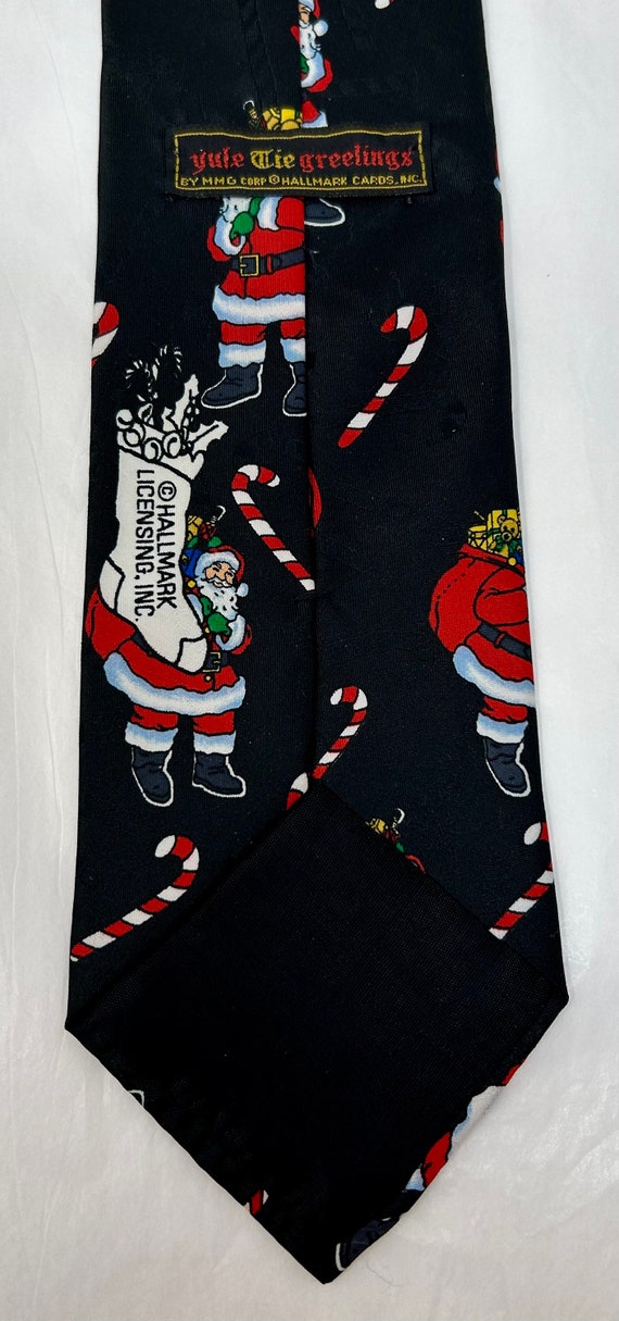 vintage Hallmark Yule Tie Greetings tie necktie b… - image 3
