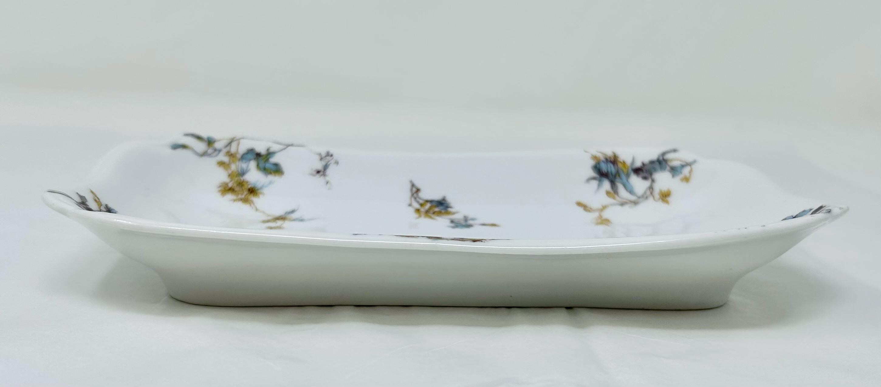 Vintage Haviland Limoges France Floral Tray – H&C Depose Rectangle