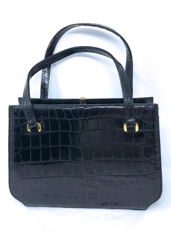 Palizzio New York croc purse black handbag purse - image 2