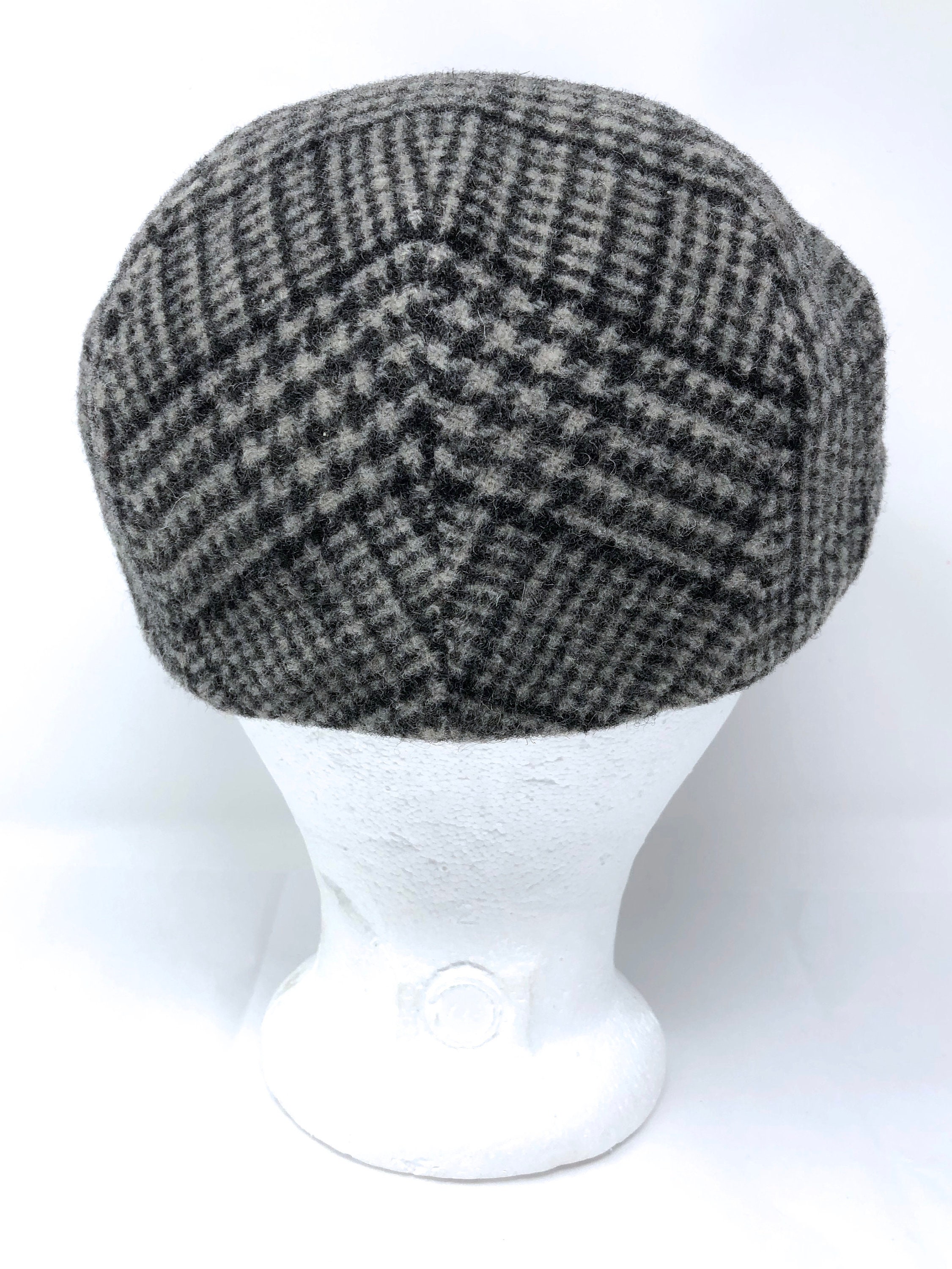 Doria Gruppo Borsalino Italy 58 Houndstooth Newsboy Hat Cap  display picture 1