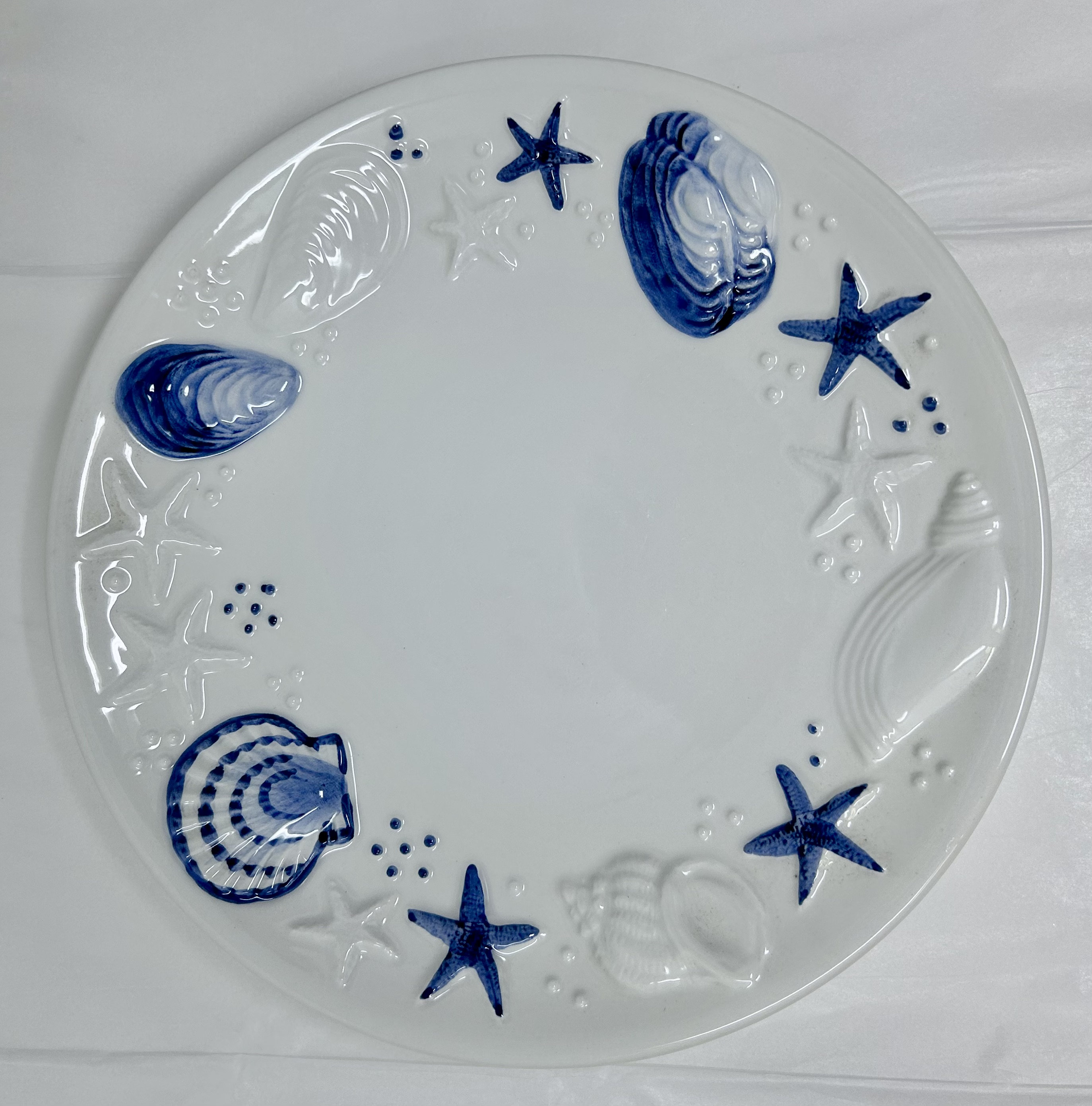 Vintage Starbucks Este Ceramiche Italy Plate – Blue & White