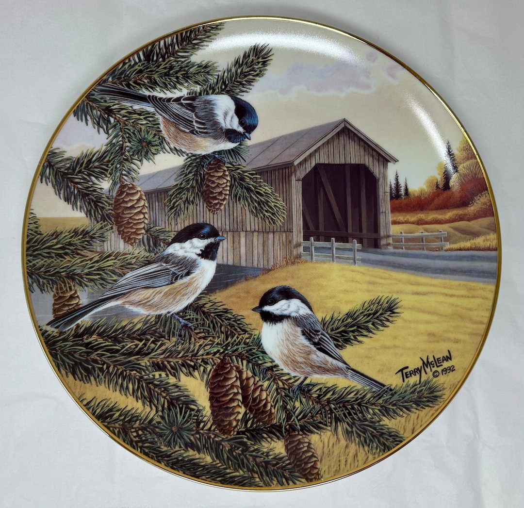 ☆1/64 Cocodake Plate C Terry Mclean Sundown Gathering Chickadee Plate Limited Ed Birds