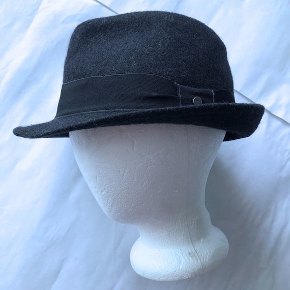 men's Stetson Fedora Charcoal Gray Wool hat - image 2