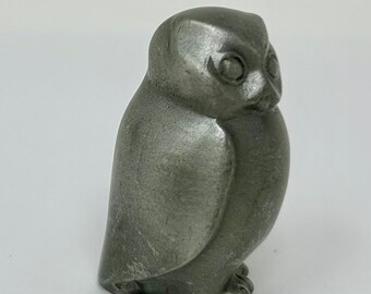 Vintage Selangor Pewter Miniature Figurine Owl 7732 - Etsy