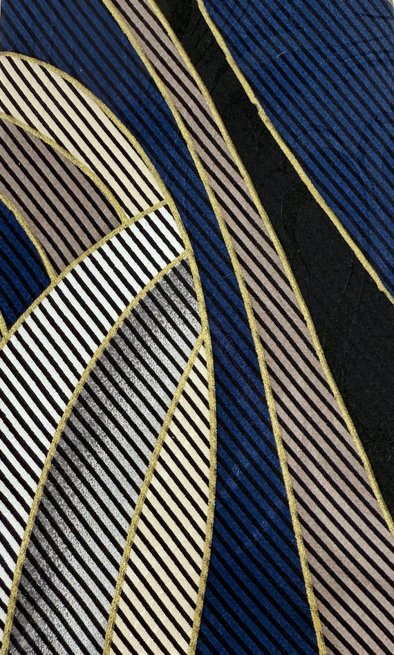 Albert Nipon Abstract Silk Tie – Vintage 90s Patt… - image 1