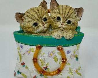 2005 レノックス トートバッグ 2 匹の子猫 子猫の置物 - Etsy 日本