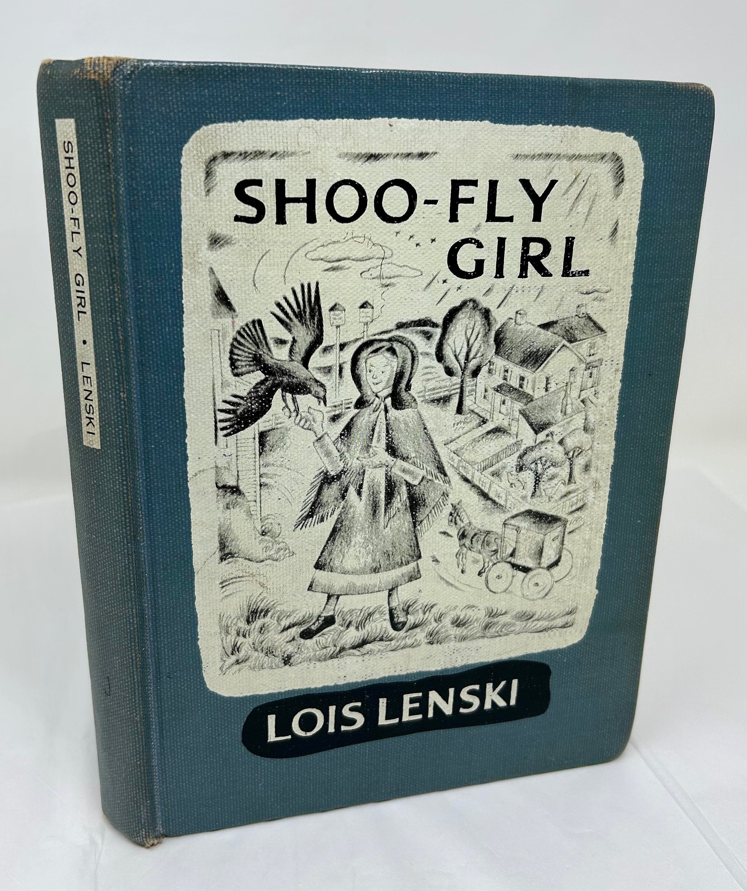 1963 PRIMERA EDICIÓN Shoo-Fly Girl de Lois Lens amish Pennsylvania ilustraciones de libros de tapa dura