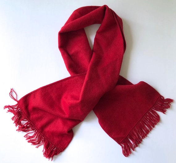 Indigenous One Weave 100% Alpaca Scarf Peru red - image 7