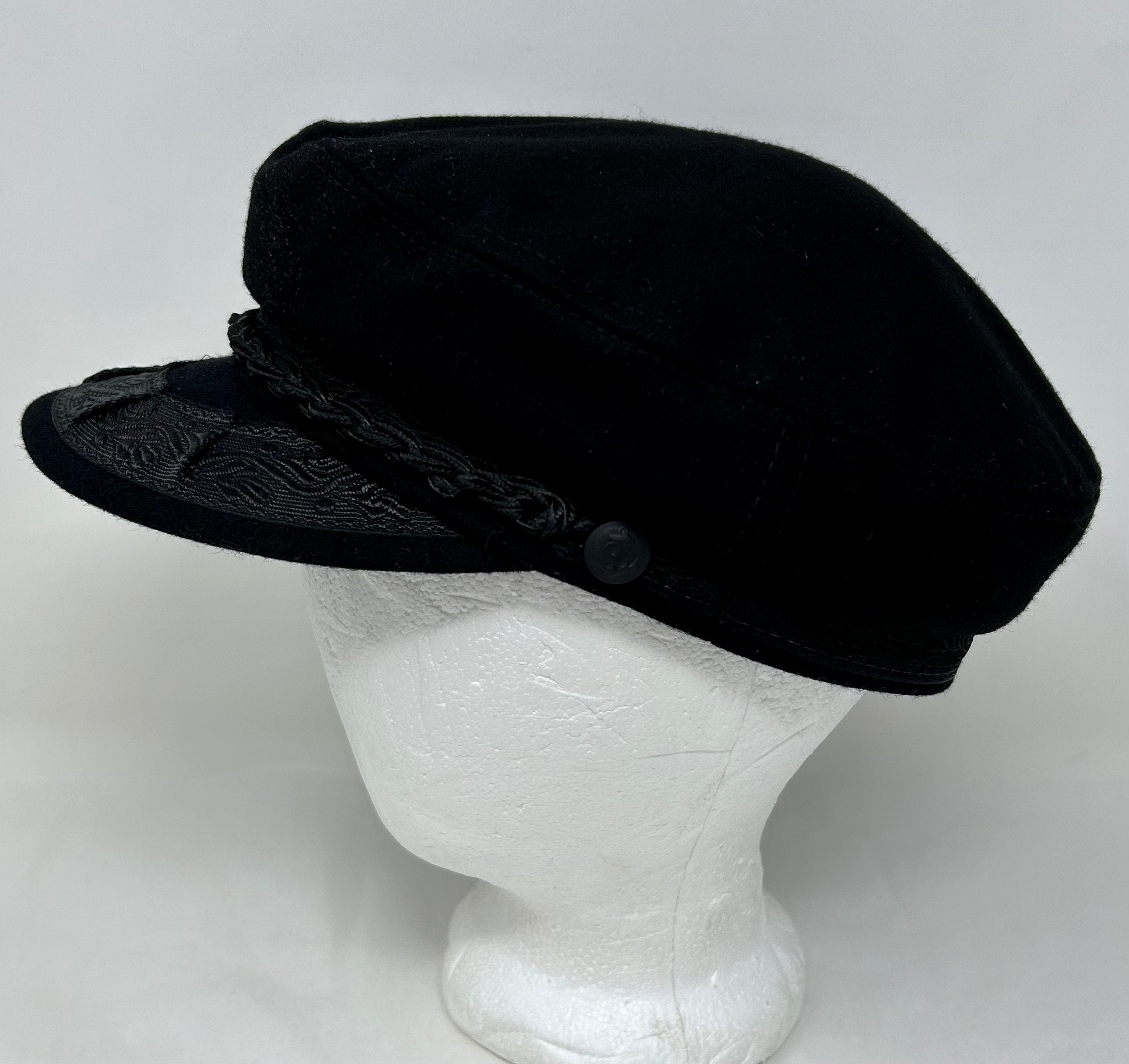 Fiddler Dutch Boy Wool Hat Cap Greece Black 58 Greek - Etsy