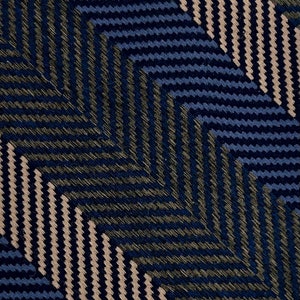 Littler Seattle wool silk blend tie necktie blue brown stripe