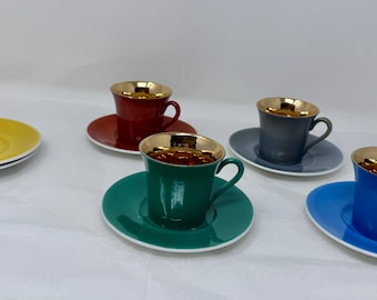Yamasen Gold Collection Espresso Set Japan 24K Gold Plated – 5