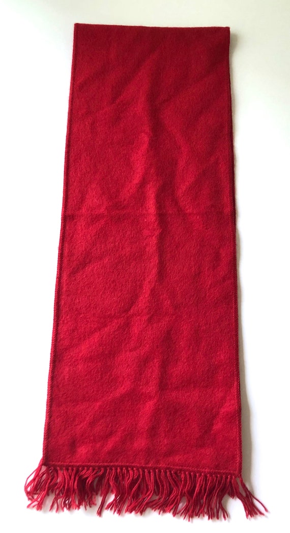 Indigenous One Weave 100% Alpaca Scarf Peru red - image 2