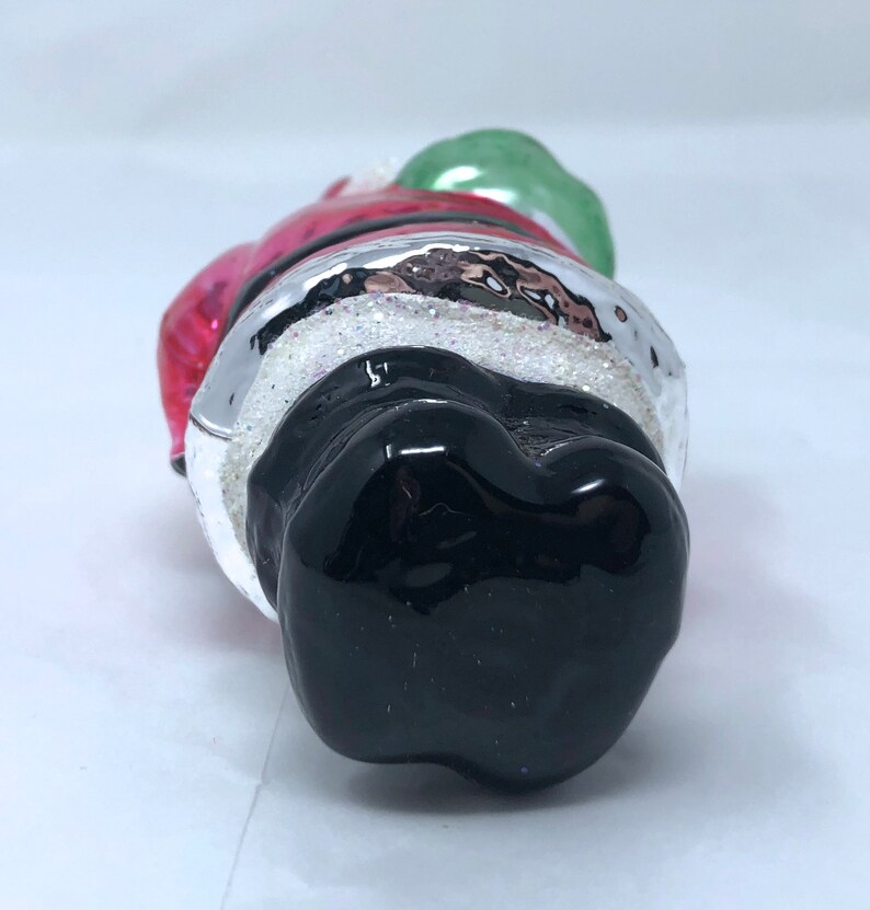 Vintage West Germany Glass Mercury Ornament Santa Christmas Tree ...