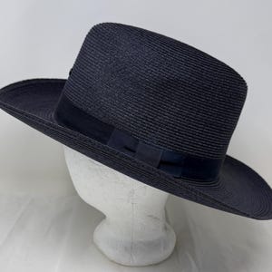 Navy Blue Straw Hats - Etsy display picture 2