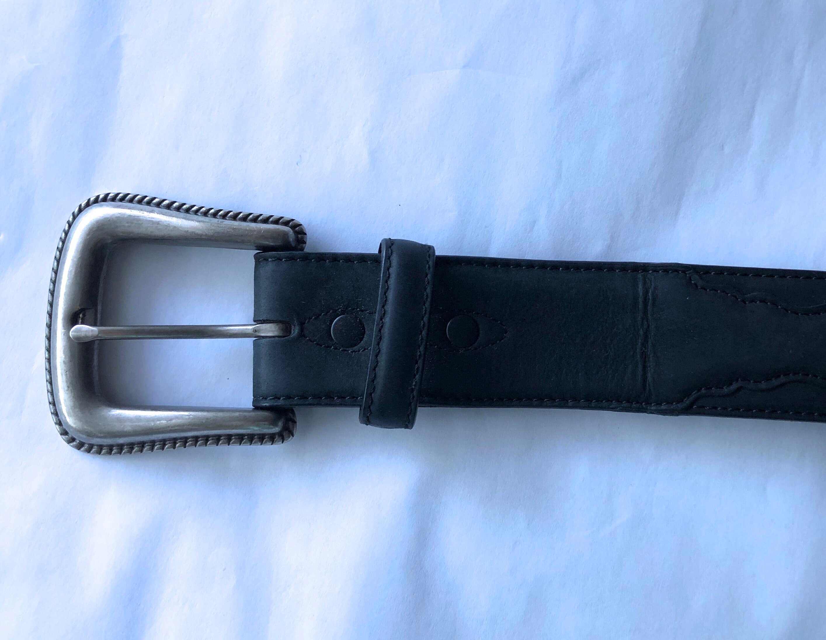 Resistol leather belt & buckle Resistol Belt - Etsy main image 2