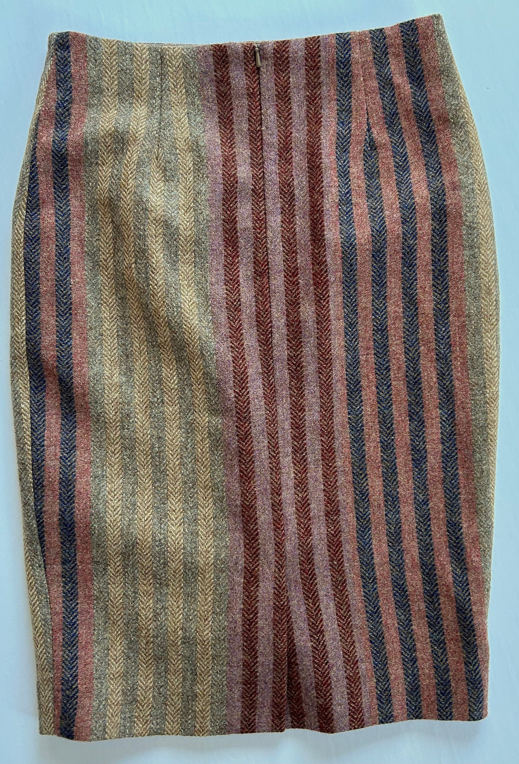 Jupe Crayon Boden Taille 12, Tweed Multicolore, Doublée, Longueur Genou, état Parfait