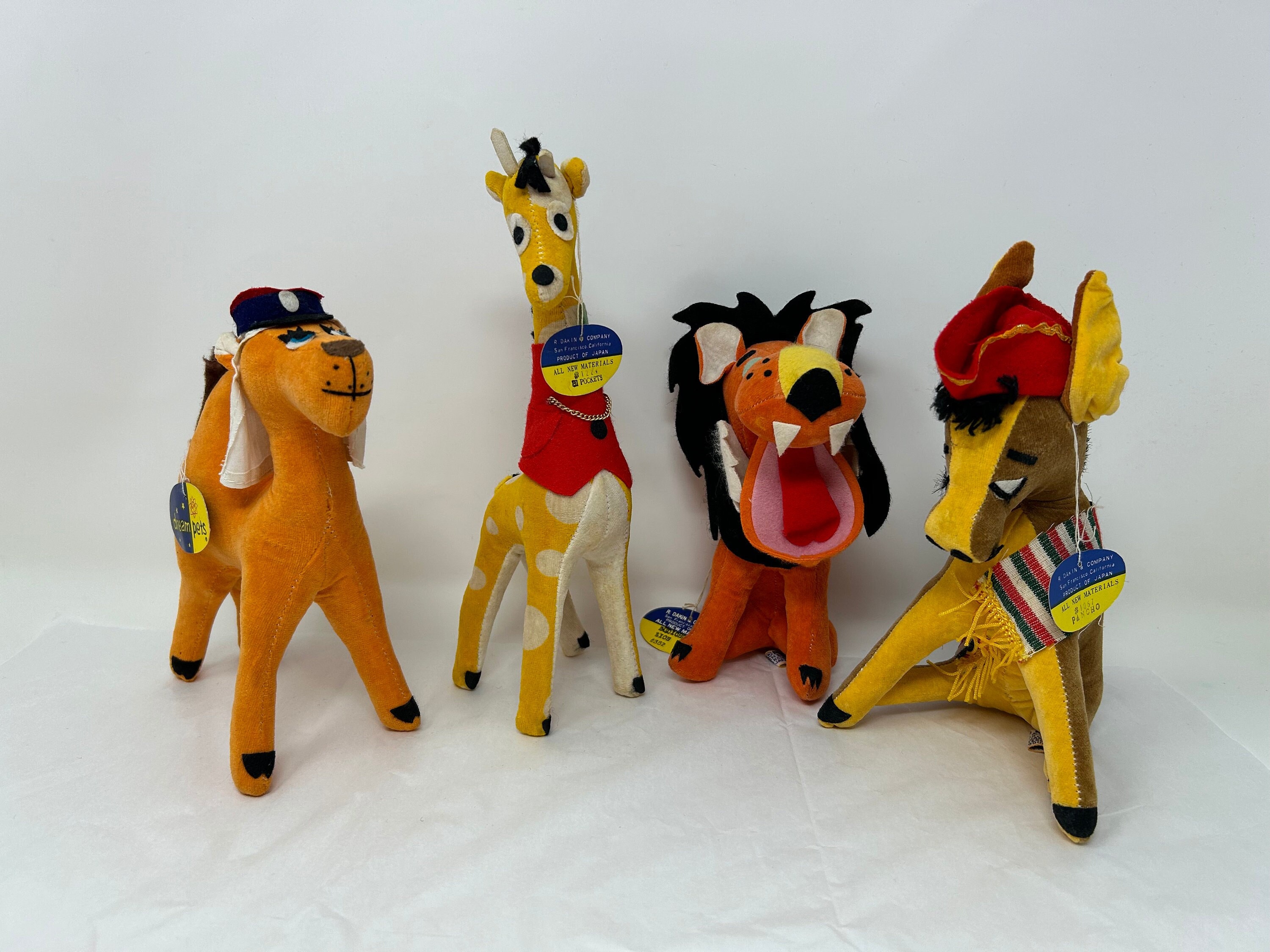 Vintage 1960s Dream Pets Lion Plush – Japan Stuffed Animal With