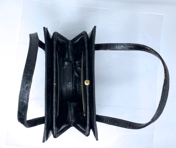 Palizzio New York croc purse black handbag purse - image 8