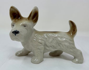 イタリア製 スコティッシュテリア かわいい犬の置物 陶器製 127-418