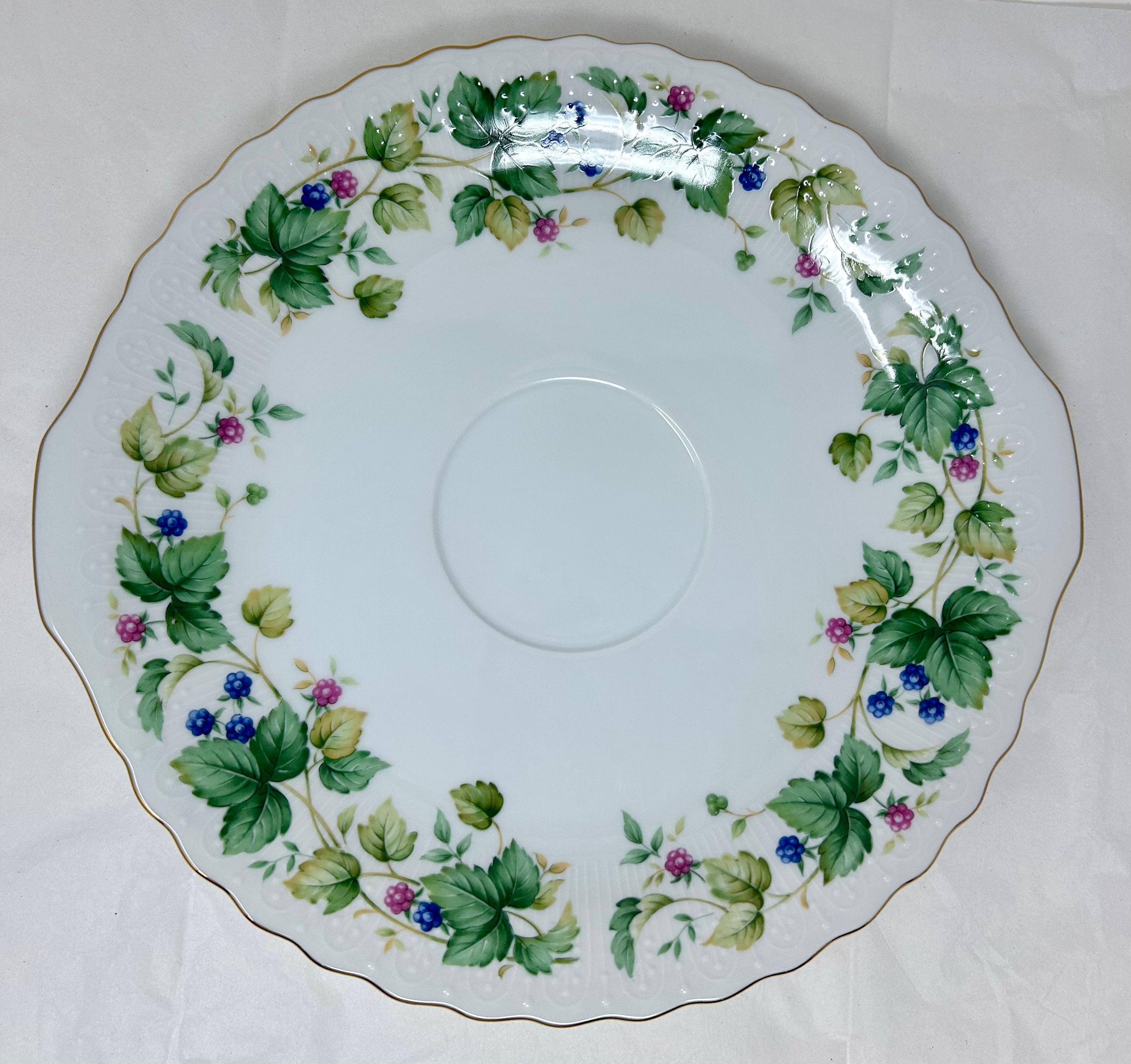 Andrea by Sadek　金彩花柄4枚セット　プレート4枚 Andrea by Sadek 金彩花柄4枚セット プレート4枚