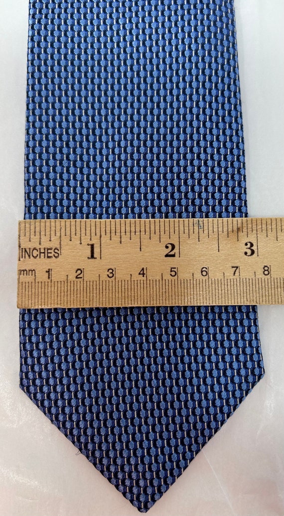 Canali 1934 woven silk tie blue necktie tie navy - image 3