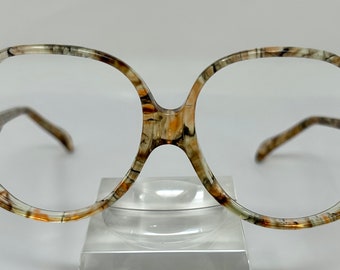 70's Gloria Vanderbelt Zyloware eyeglasses frame square small scale 52-15-120