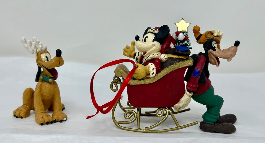 Vintage Mickey Mouse Christmas Figurine Set Mickey & Co Midwest