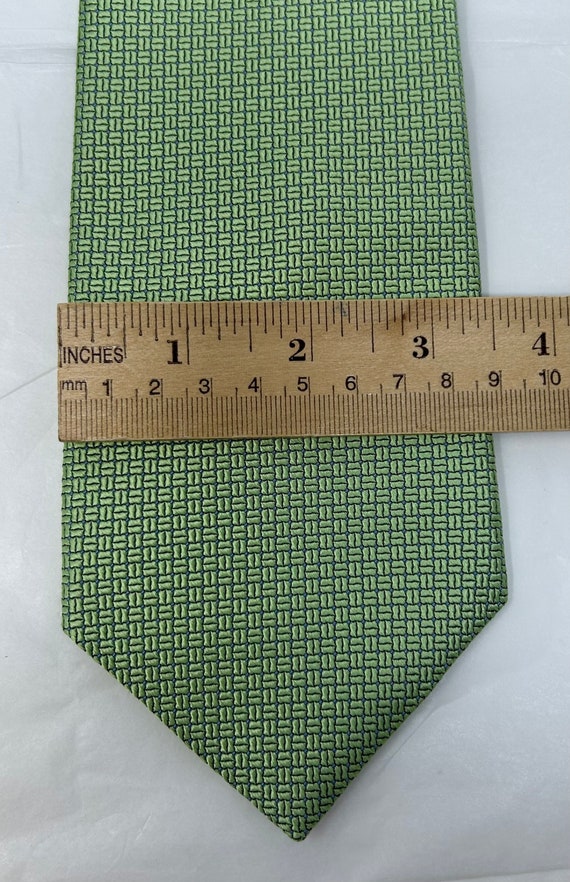 Brooks Brothers Makers silk tie green necktie - image 3