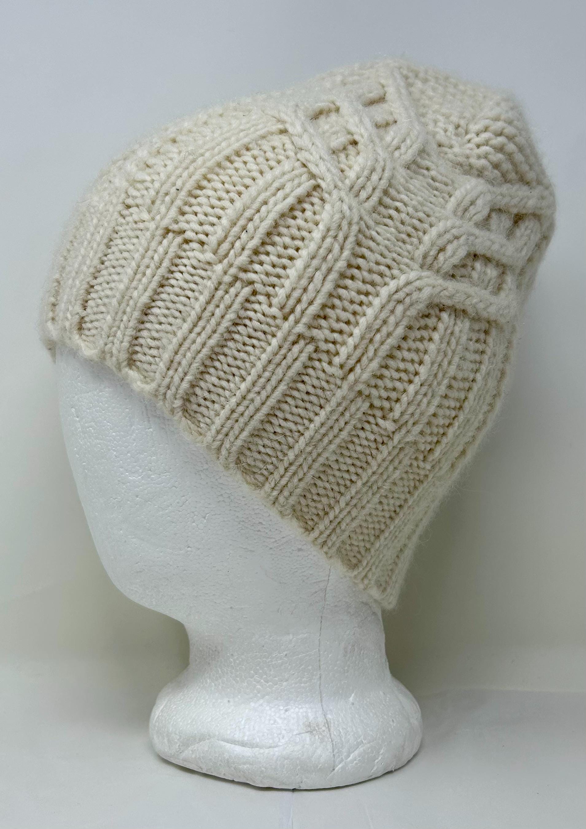 Banana Republic Beanie Hat Cap Cable Knit Alpaca Marino Wool 