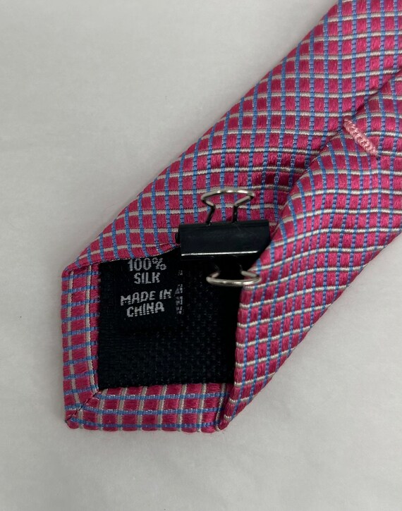 Nordstrom brocade pink tie necktie 100% silk classic necktie View 6