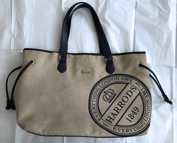 Harrord's Tote Bag canvas purse London - image 1