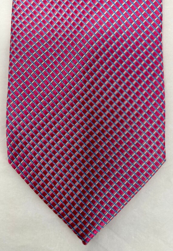 Nordstrom brocade pink tie necktie 100% silk