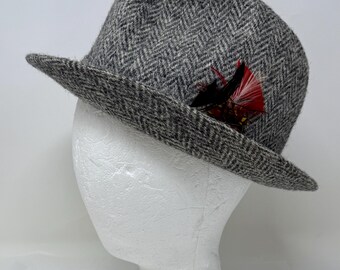 Vintage LL Bean Harris Tweed Bucket Hat: Scottish Wool Gore  display picture 2