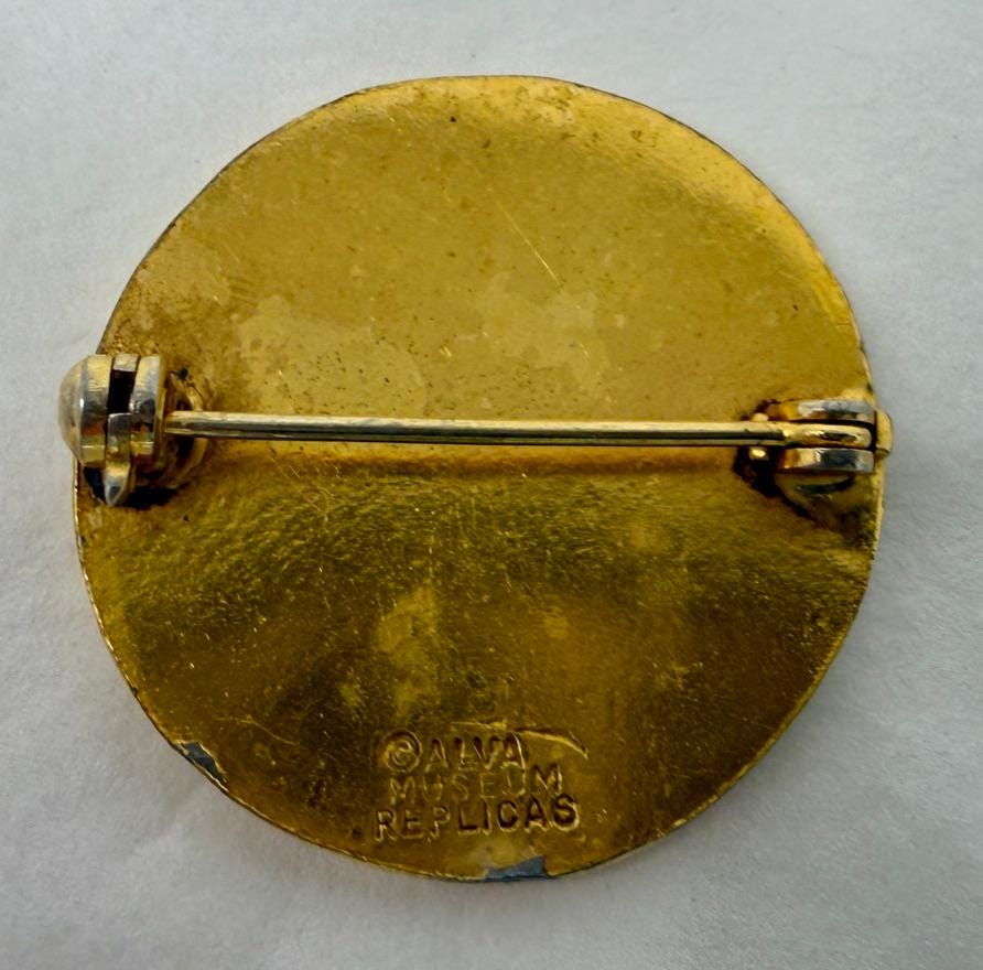 Vintage ALVA Museum Replica Brooch A B Options | Greek Roman Horse ...