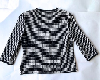 Vintage St John Collection Marie Gray 4 Blazer Sweater Top Knit