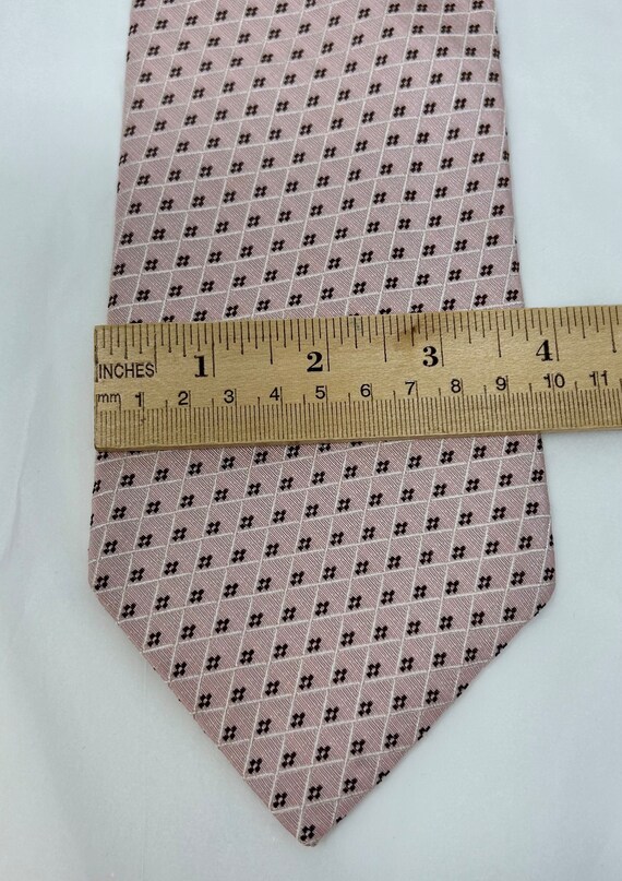 Ermenegildo Zegna silk tie necktie pale pink brocade View 2