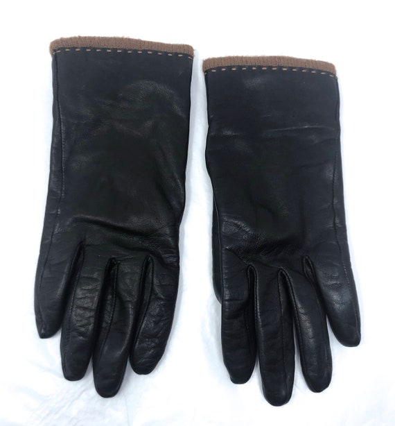 vintage Fownes lambskin leather driving gloves bro