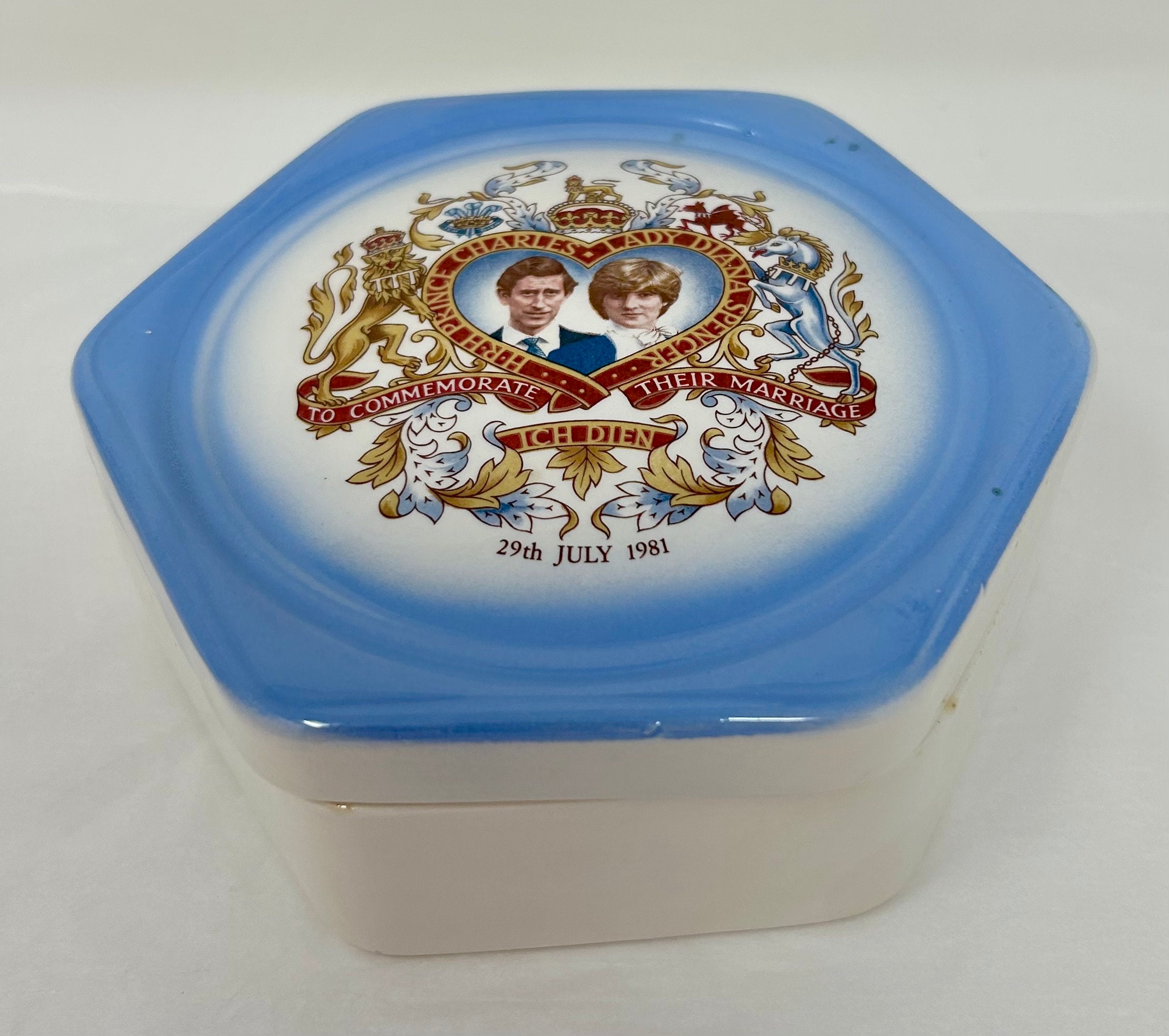 【自主制作盤】8CD-BOX ロイヤル・ストックホルム・フィル創立100周年記念 Vintage Prince Charles Diana Wedding Ceramic Box 1981 Trinket