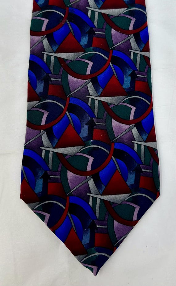 J. Garcia Silk Tie - Clockworks Collection Eight … - image 2