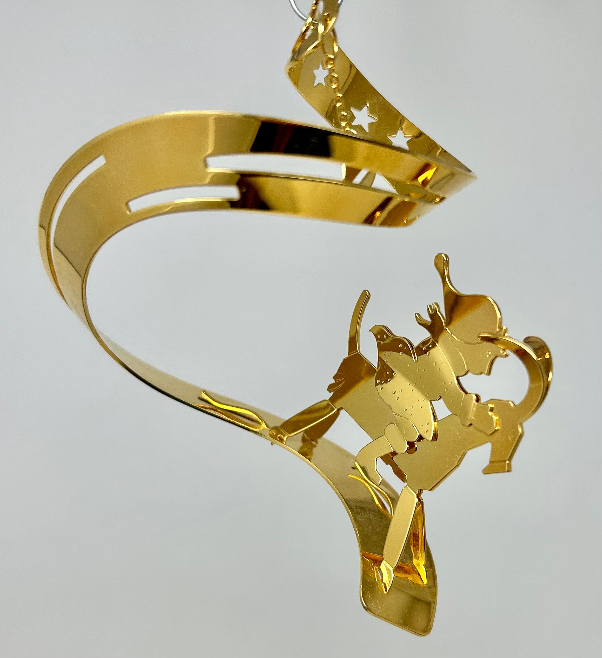 Vintage Stunning Georg Jensen 24k Gold Plated Ornament Denmark
