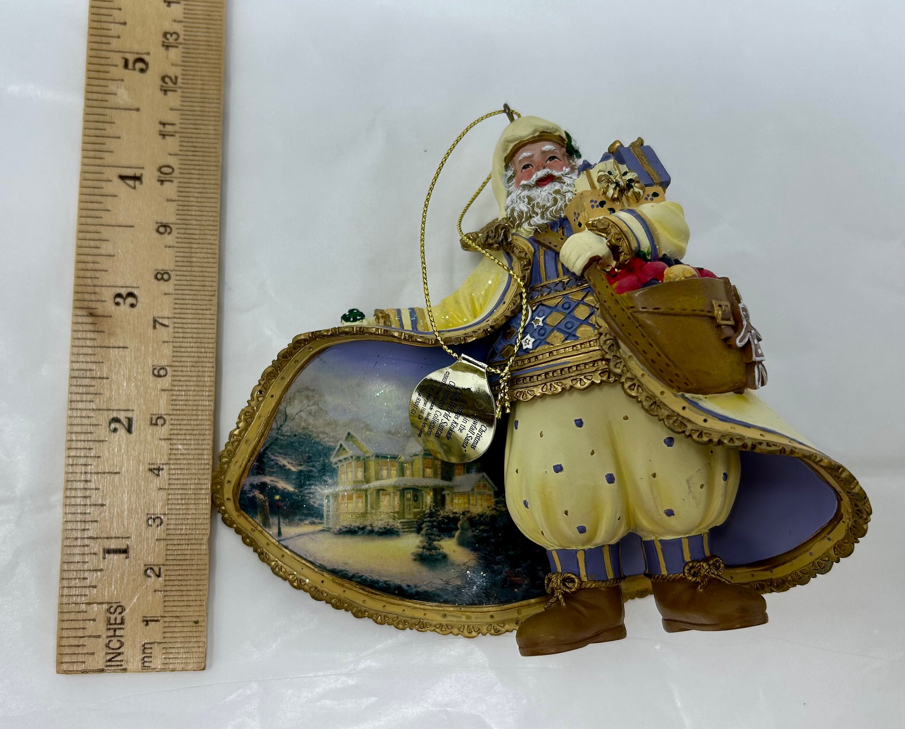 Set of 3 Thomas Kinkade Old World Santa Ornaments – Snowfall Set of 3 Thomas Kinkade Old World Santa Ornaments – Snowfall