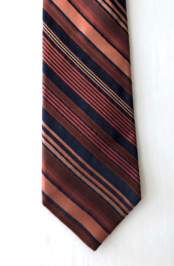 vintage Broletto strip silk tie necktie - image 1